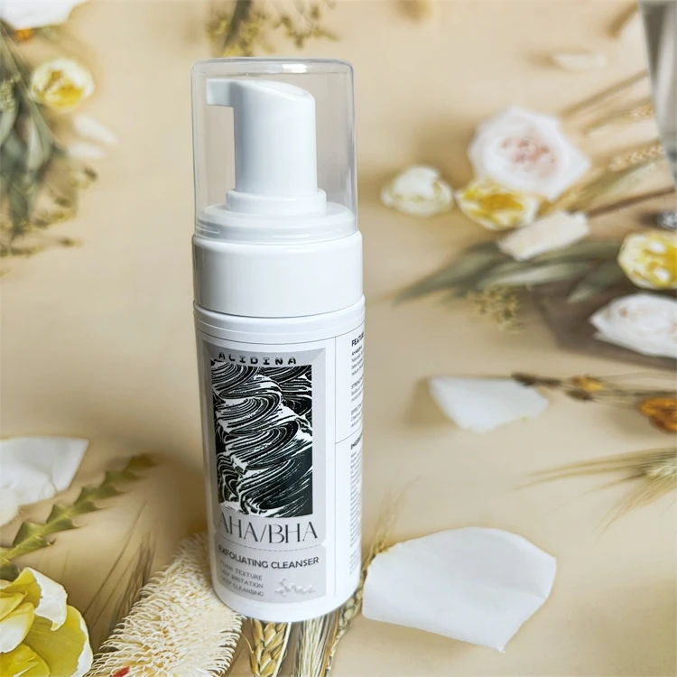 Facial Cleanser Foam Exfoliating Cleansing Mousse Pore Moisture Skin Care Washing Mousse Cleanser with Brush