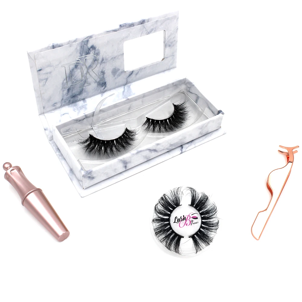 Mink eyelashes long cross thick false eye lashes 2020 new magnetic eyelash box with custom packaging