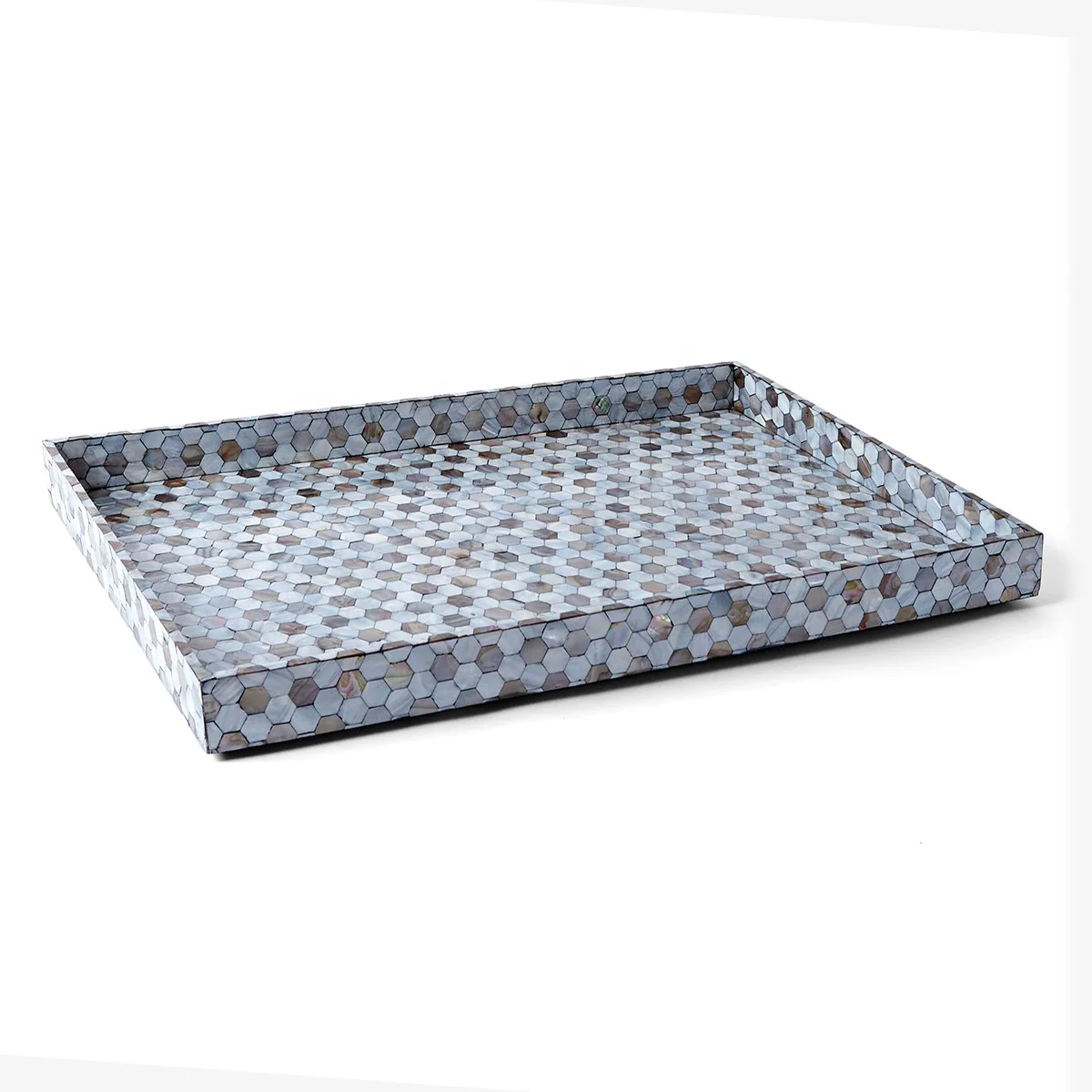 Сервировочный поднос из перламутровой ткани лаковая мозаика сделано во Вьетнаме