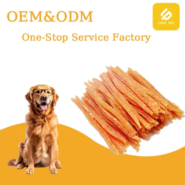 Factory Manufacture Organic Chicken Jerky Pet Treats Various Snack Strips with High Protein Nutrition Beef Taste Food Safe