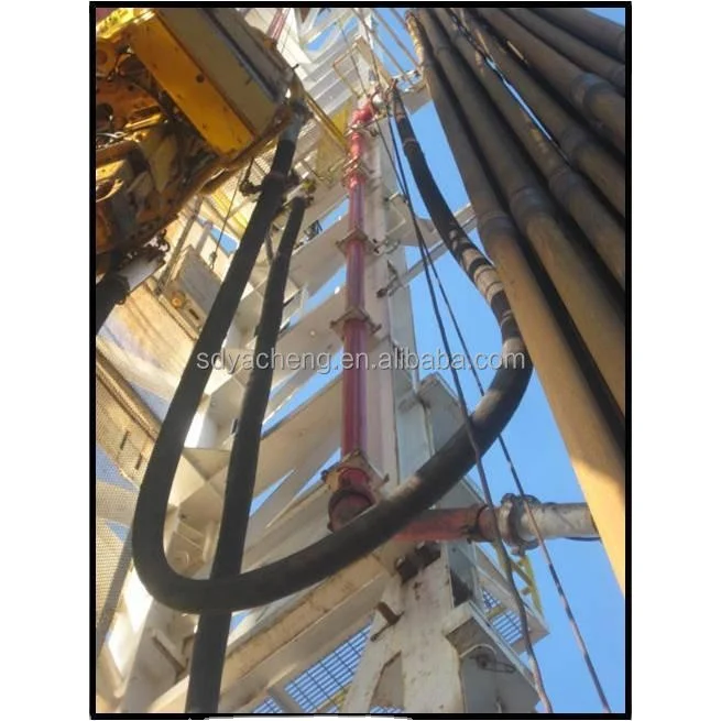 Drilling rubber hydraulic hoses rotary hose