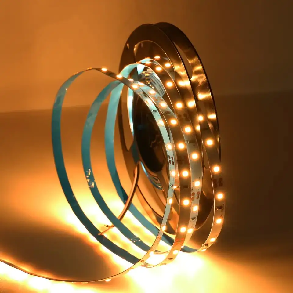 HTD Tape 60 120 240 Leds 5m/roll Waterproof Flexible 24v 5v 12v Warm White Rgb Luces Tiras smd 2835 Led Strip Light