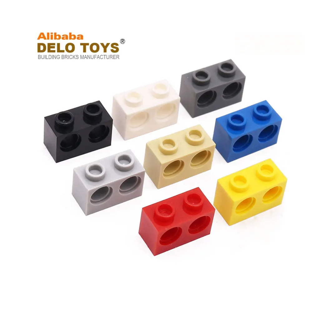 plastic toys building blocks bricks Technic, Brick 1 x 2 with Holes (NO.32000)