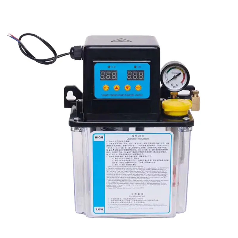 Engraving Electromechanical Magnetic Pump Electric Lubricator 2L Single Display Automatic Lubricating Oil