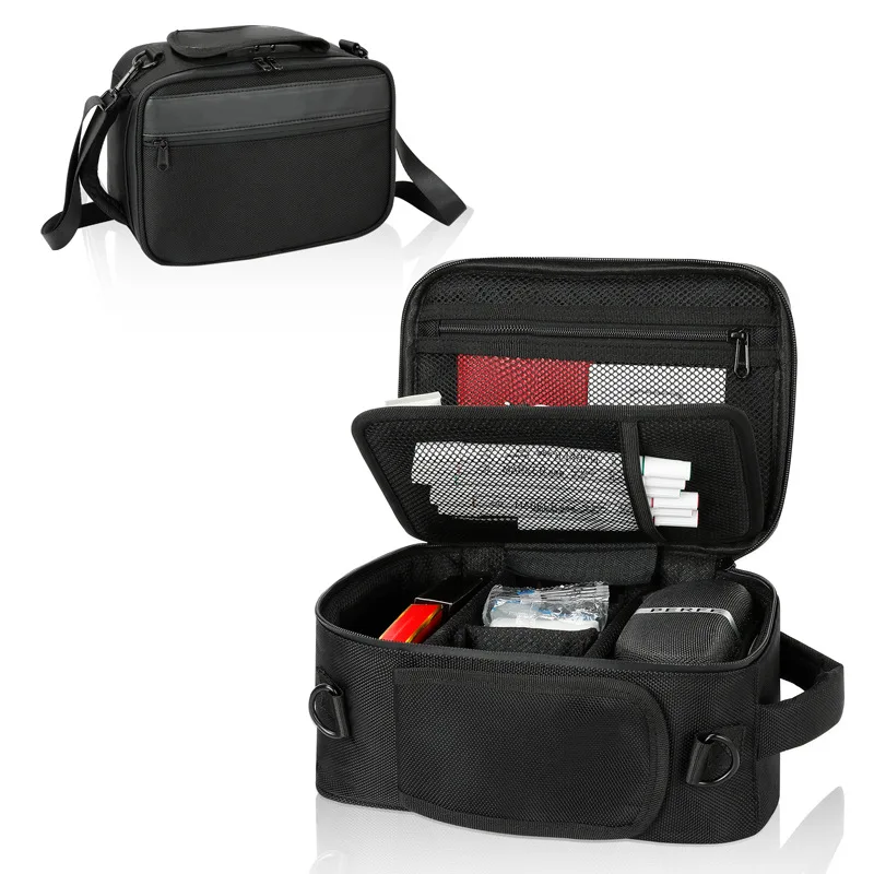 Wholesale Smell Proof Bags 1680D Polyester Deodorant Bags with Combination Lock Waterproof Smellproof Shoulder Crossbody Bags