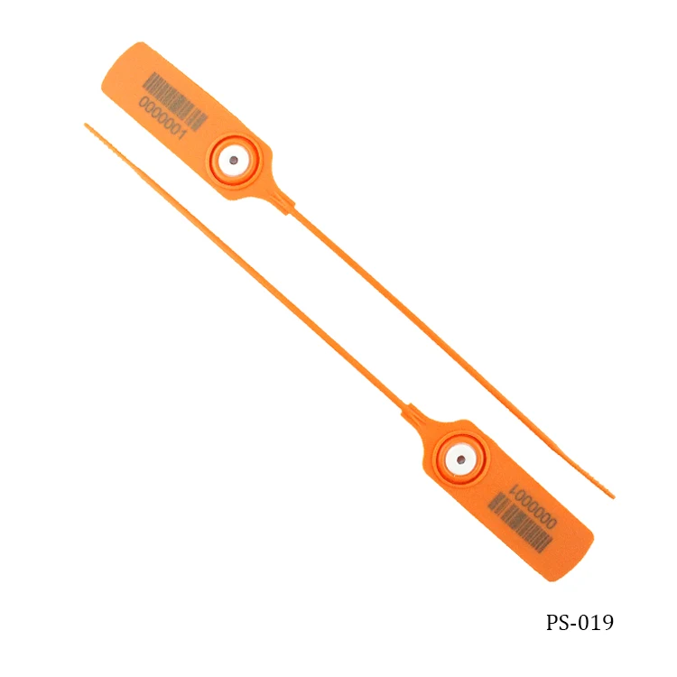 PS-019  disposable plastic seal barcoded straps plastic seals of bag