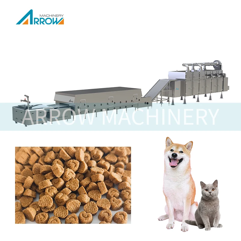 Full Production Line for Dog and Cat Food Pellet Making Extruder Machine for Pet Feed Processing