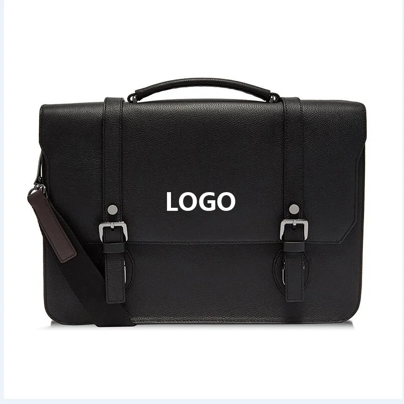 Индивидуальная деловая сумка, кожаный деловой портфель, большая мужская сумка-мессенджер