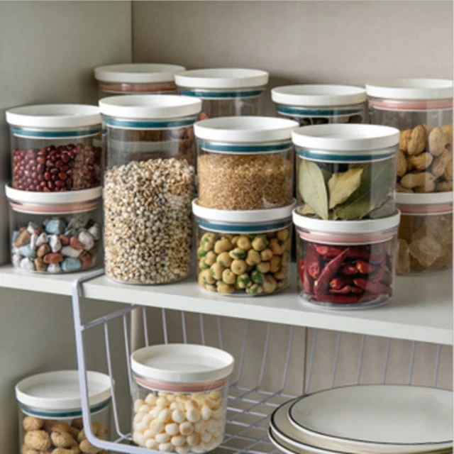 Storage Container With PP Lid For Food Use Wholesalers Sale Clear Plastic Transparent Container With For Home Use
