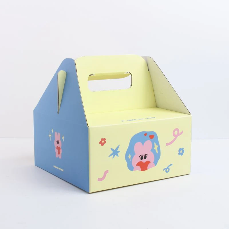 Factory custom food packaging plan white donuts box tall cake boxes for tiered cakes corrugated cake boxes