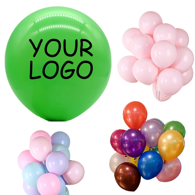 Wholesale 12 inch 2.8 g Wedding Birthday Party advertising Matte giant balloons Color Round Shaped Latex balloons party