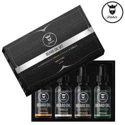OEM Factory wholesale Organic Beard Length Enhancer Regrowth Essential Oil Men Private Label Beard Growth Oil set berad care
