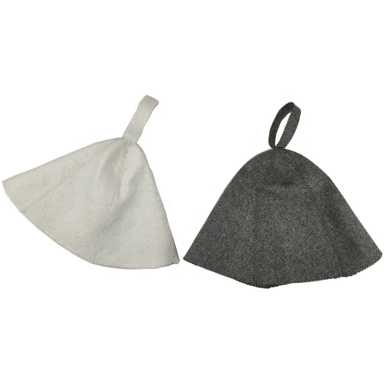 Russians Men Woman Wool Felt Sauna Hat Cap for Russian Banya Sauna Hut