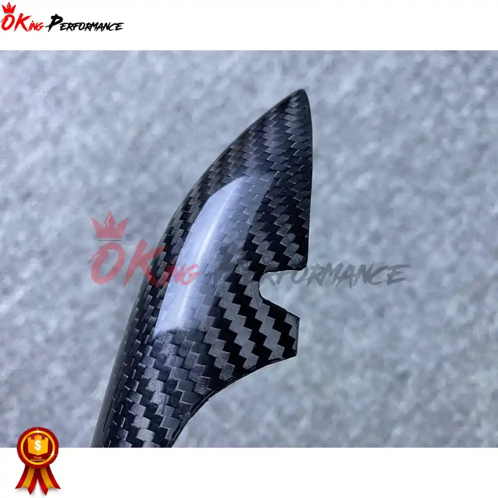 Dry Carbon Fiber Door Handle Cover Trim For Alfa Romeo Giulia Quadrifoglio