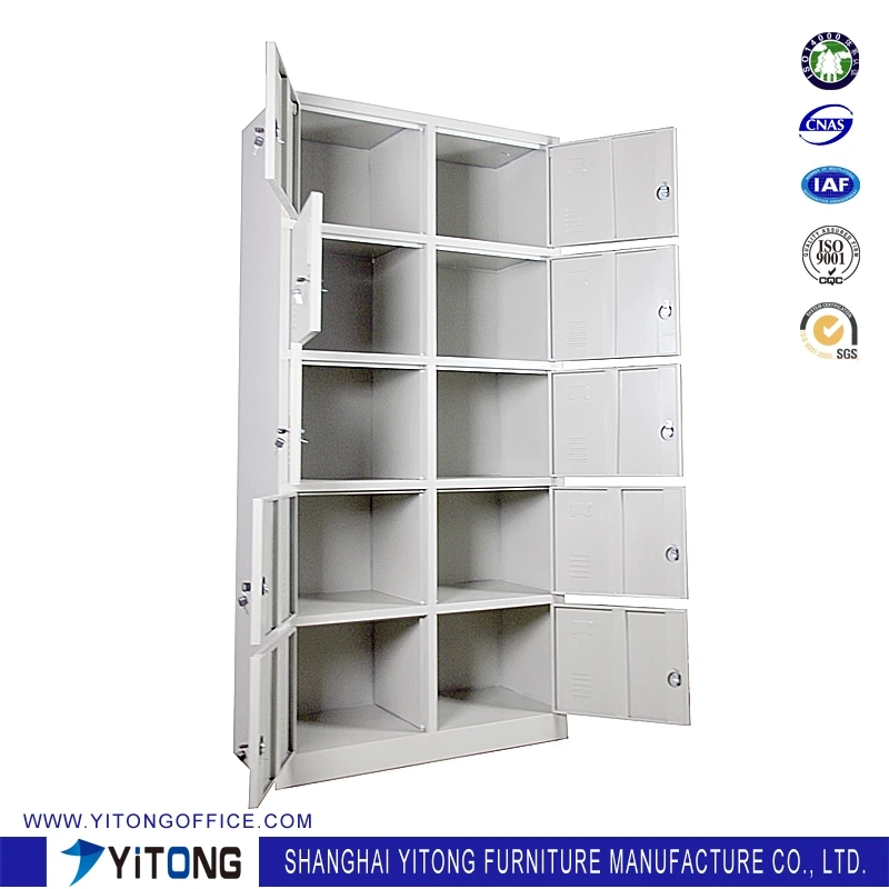 Yml 10 Door Swimming Pool Steel Wardrobe Lockers Type Commerical Furniture Boot Luggage Compartment Locker