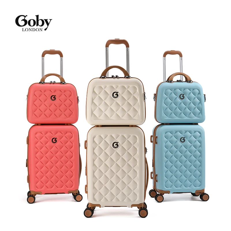 Goby London Ultra-Light luggage Set 14/20/25/29 Inch ABS Large Capacity Trolley Case Expandable Boarding Suitcase with Wheels