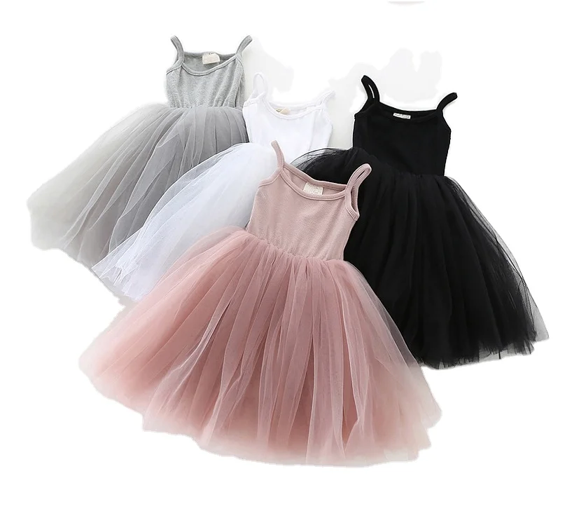 BKD mini dress with strap baby ballet dress tutu dresses for girls kids