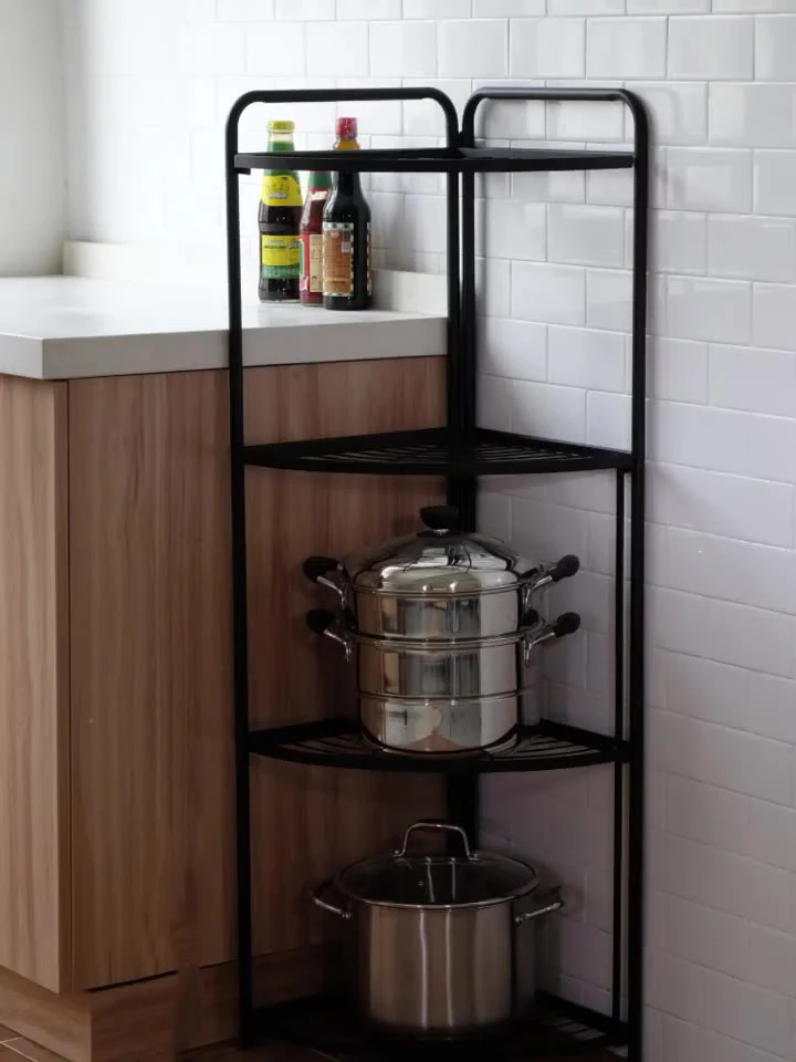 Kitchen pot rack Three to five multi-layer kitchen racks floor-to-ceiling multi-function storage pot rack