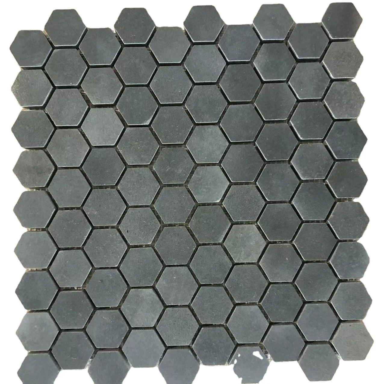 Honed China Black basalt hex hexagon mosaic floor tile and wall tiles