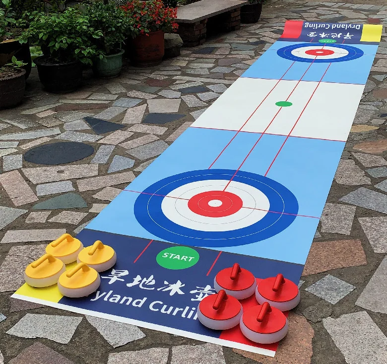 ZSPE Plastic/PVC Ice Rink Curling Street Outdoor Kids Game Street Curling Track Stone Synthetic Curling Rink
