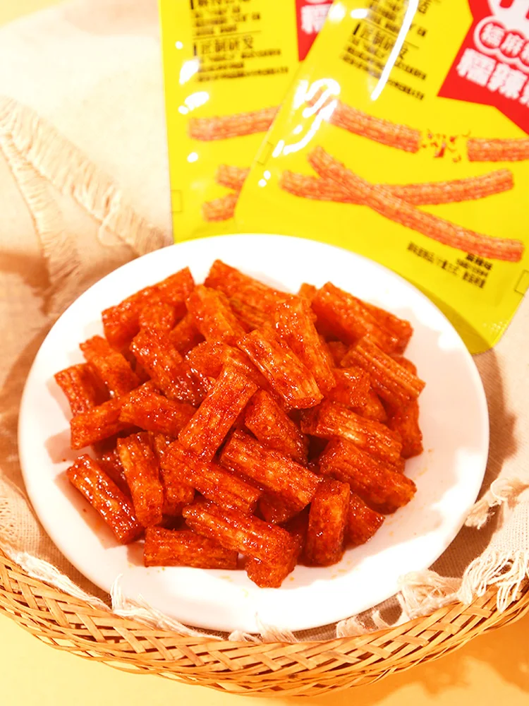 Latiao OEM Chinese Special Latiao Hot Chewy Snacks Food Chilli Bean Spicy Gluten Sticks Spicy Strip