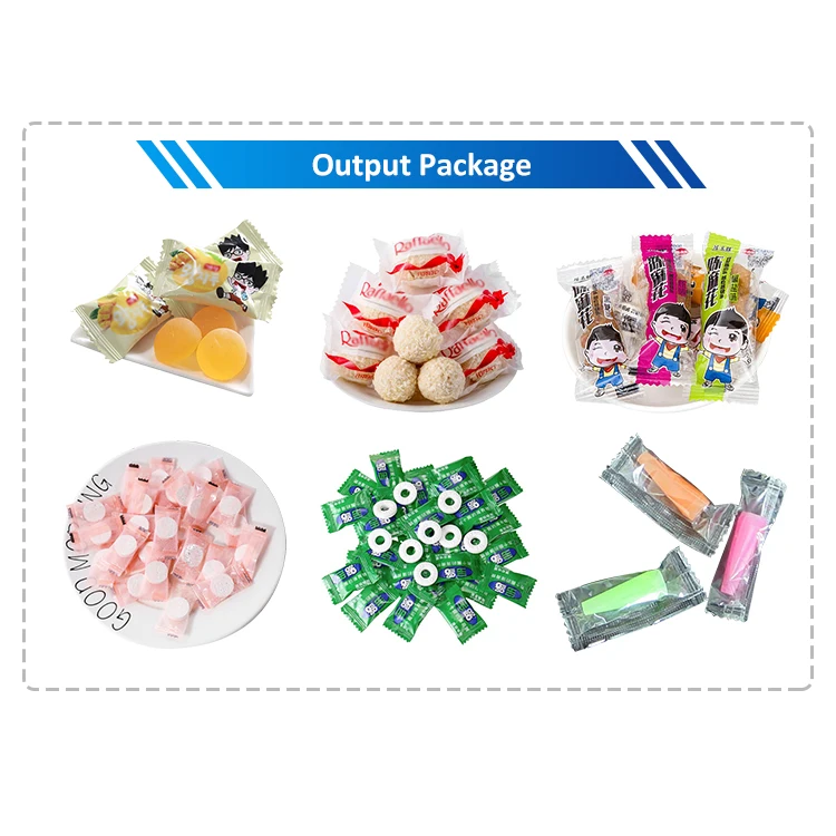 Fully Automatic Hard Candy Chocolate Balls Flow Packing Machine with Auto Feeding