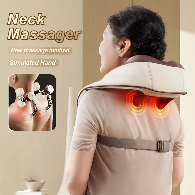 Leercon Wireless Electric Heating Neck Massager Shiatsu Neck lifting Shoulder Massager