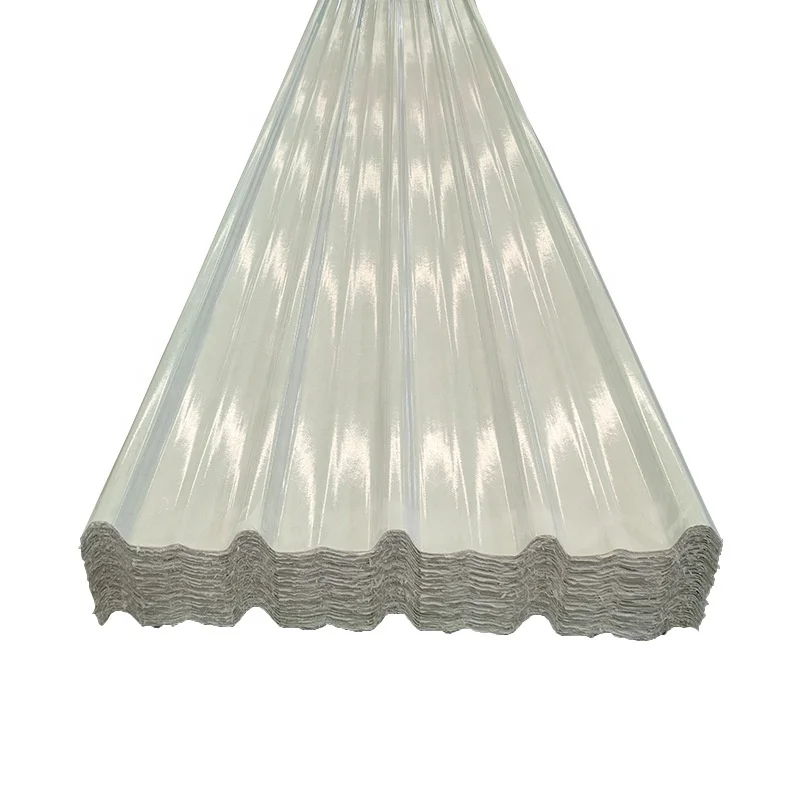 Fiber Glass Reinforced Polyester FRP Sheet for Roof Building Translucent Impact Resistant Roof Tiles