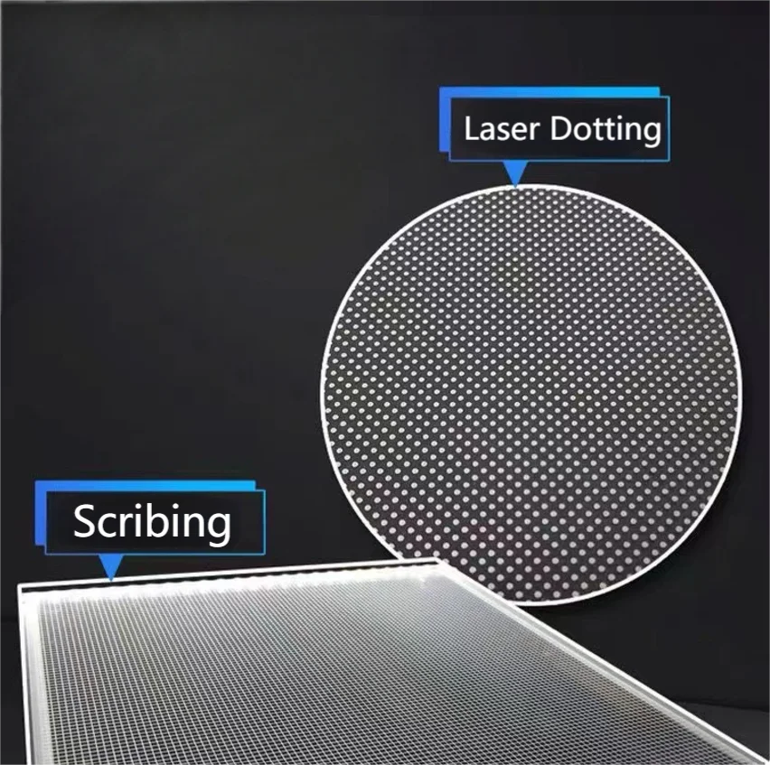 Best Quality PMMA Acrylic Light Guide Plate Modern LED Light Box with Polished Backlight Engraved Acrylic Sheet