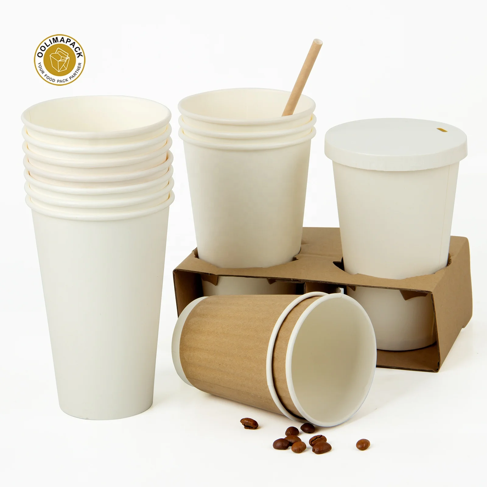 Одноразовые экологически чистые простые в использовании бумажные стаканчики для кофе оптом бумажные стаканчики с бабочкой фри