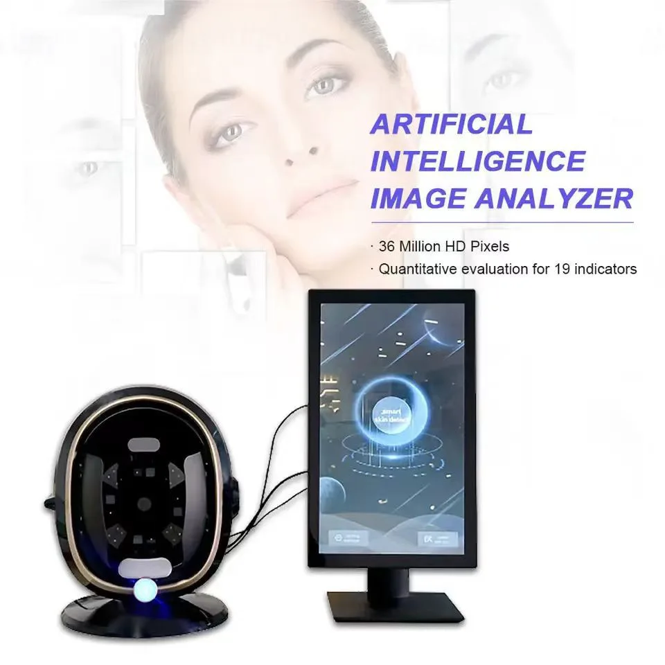 New Arrival AI Magic Face Mirror Portable 3D Skin Diagnostics Analyzer Facial Tester Scanner for Hair Body for Home Spa Use