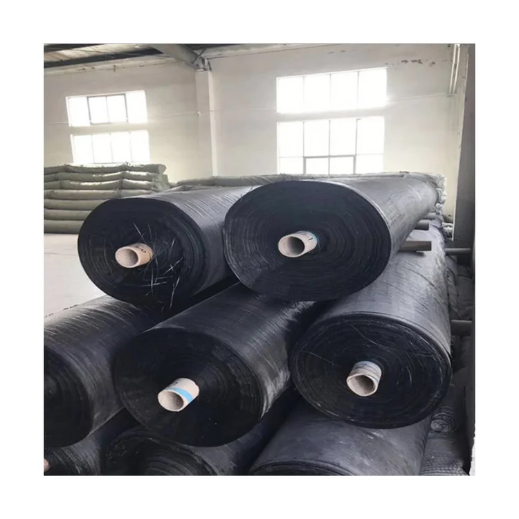
Geotextile black plastic pp weed barrier fabrics landscape weed mat hole for greenhouse flooring 