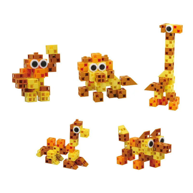 
Children cartoon science manual creative assembly brain toys puzzle small particle building blocks toys 