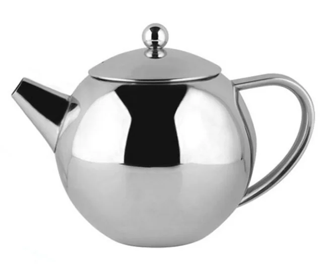 34oz/50oz stainless steel teapot with infuser for loose tea insulation keeps tea warm for longer tea pot