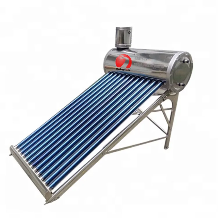 Manufacturer integrative solar water heater with 8L side assistant tank, termas solares thermal water heater