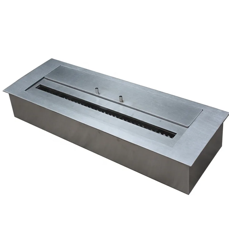 Stainless Steel Bio Ethanol Fuel Box Insert Burner for Fireplaces