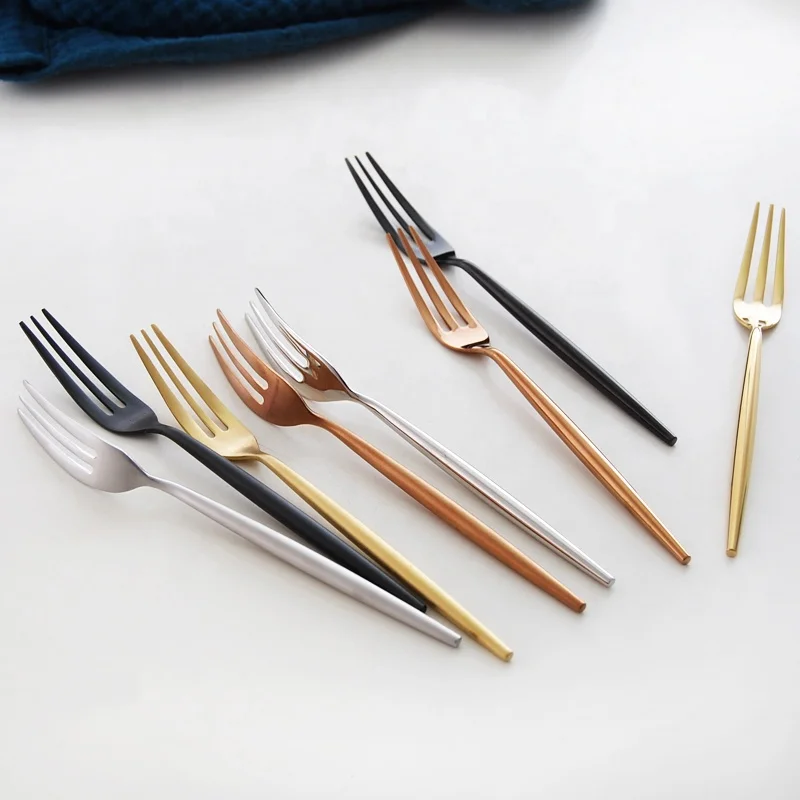 stainless steel 18/10 dessert cake fruit fork set