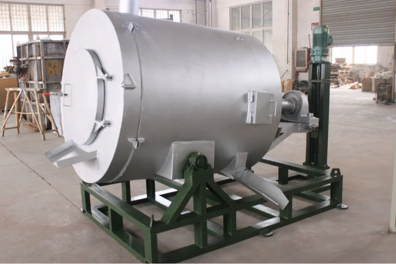 Вращающаяся плавильная печь с масляным цинковым порошком, 600 кг