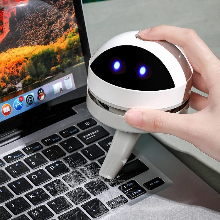 Rechargeable Mini Vacuum Cleaner Desk Table Dust Vacuum Sweeper Desktop Cleaner With Clean Brush Home Office keyboard vacuum