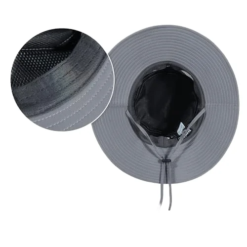 Unisex Summer Bucket Hat with Big Head Breathable Polyester Sun Visor Cap for Adults for Camping Hiking Hunting Outdoor Use