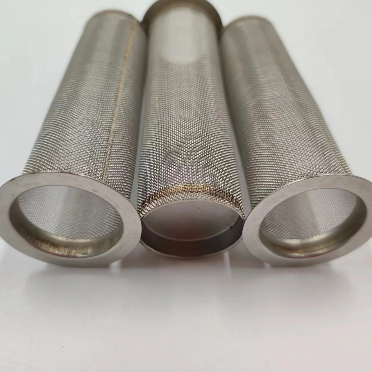 Round Hole Stainless Steel Wire Fine Mesh Screen Filter Tube