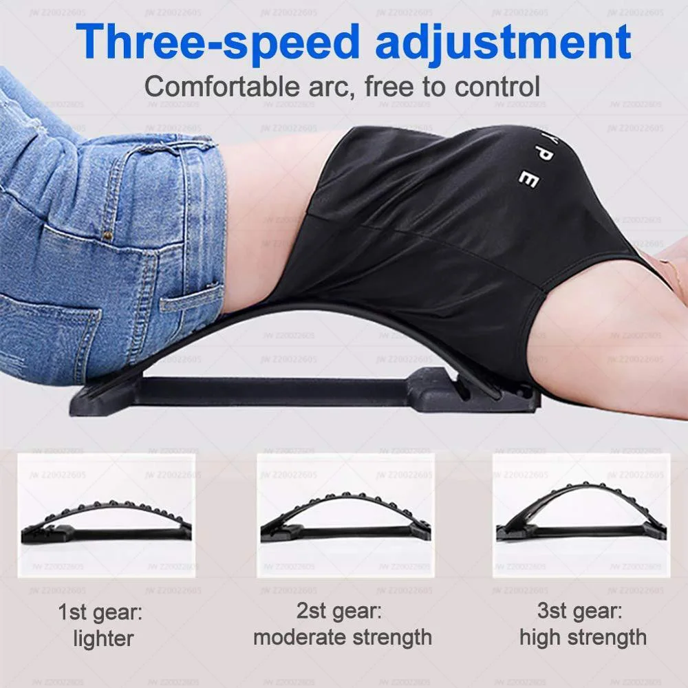 Multi Level Back Stretching Device,Back Stretcher for Lower Back Pain Relief,Orthopedic Back Stretcher Acupressure Device