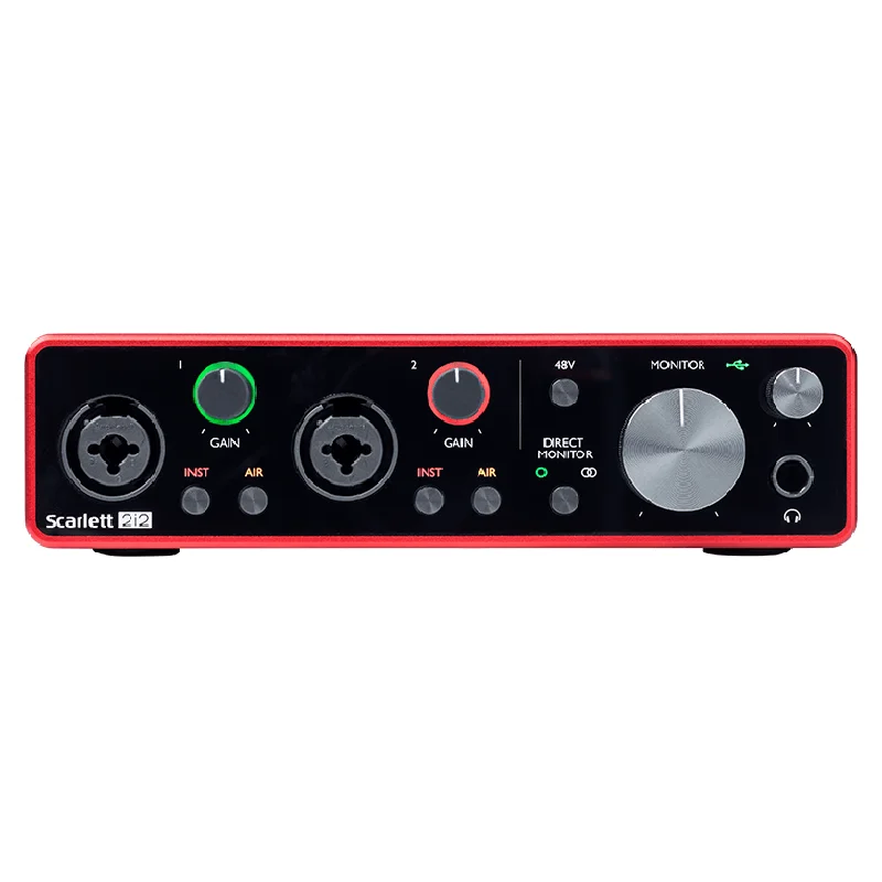 
scarlett 2i2 3rd gen soundcard sound card external audio interface studio for sale sample 