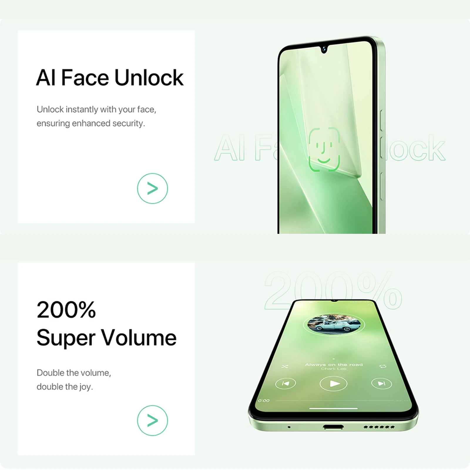 Wholesale original global version UMIDIGI G9A 4GB+64GB facial recognition 6.75-inch Android 14 phone 5000mAh 4G mobile phones