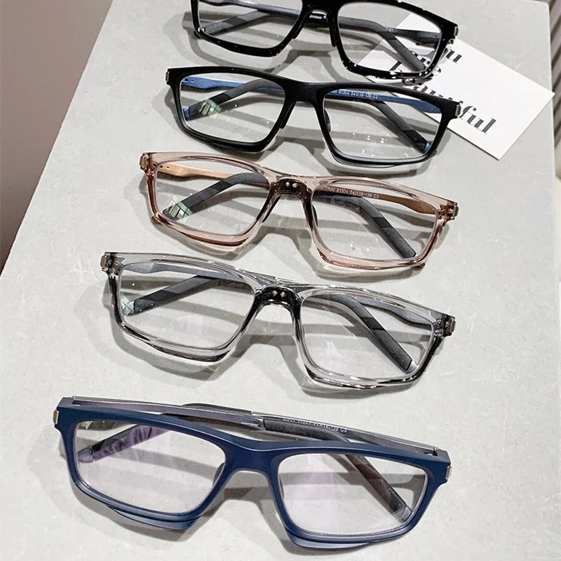 high end irregular rectangle deep blue alloy tr90 cycling sport lunettes photo grey anti slip nose pad men transition glasses