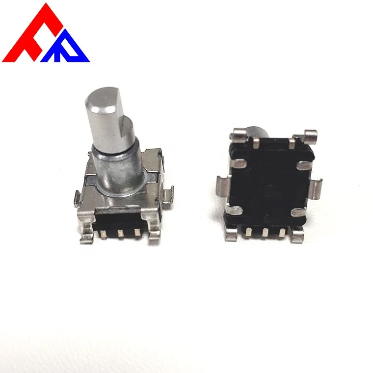 EC11 SMD 5 pin 6mm metal D-axis knurled shaft encoder 9 pulse 15 pulse 20 pulse rotary encoder