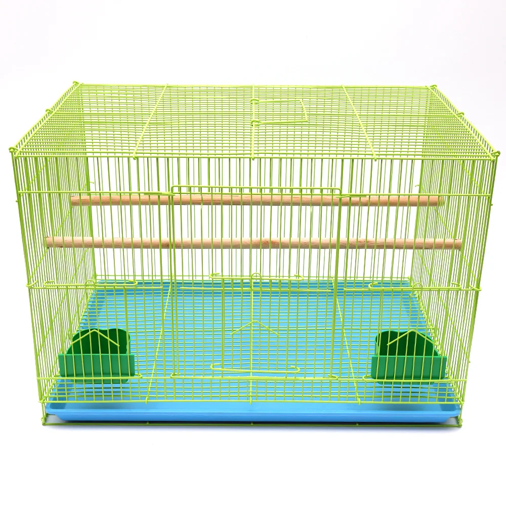 On sale metal material rectangle stackable bird breeding cages durable easy cleaning outdoor bird cage