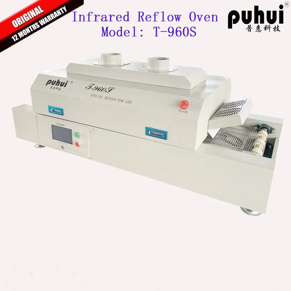 220 В/380 В канал SMT Reflow духовка T-960s с сенсорным экраном 350 градусов для различных паяльных паст PCB