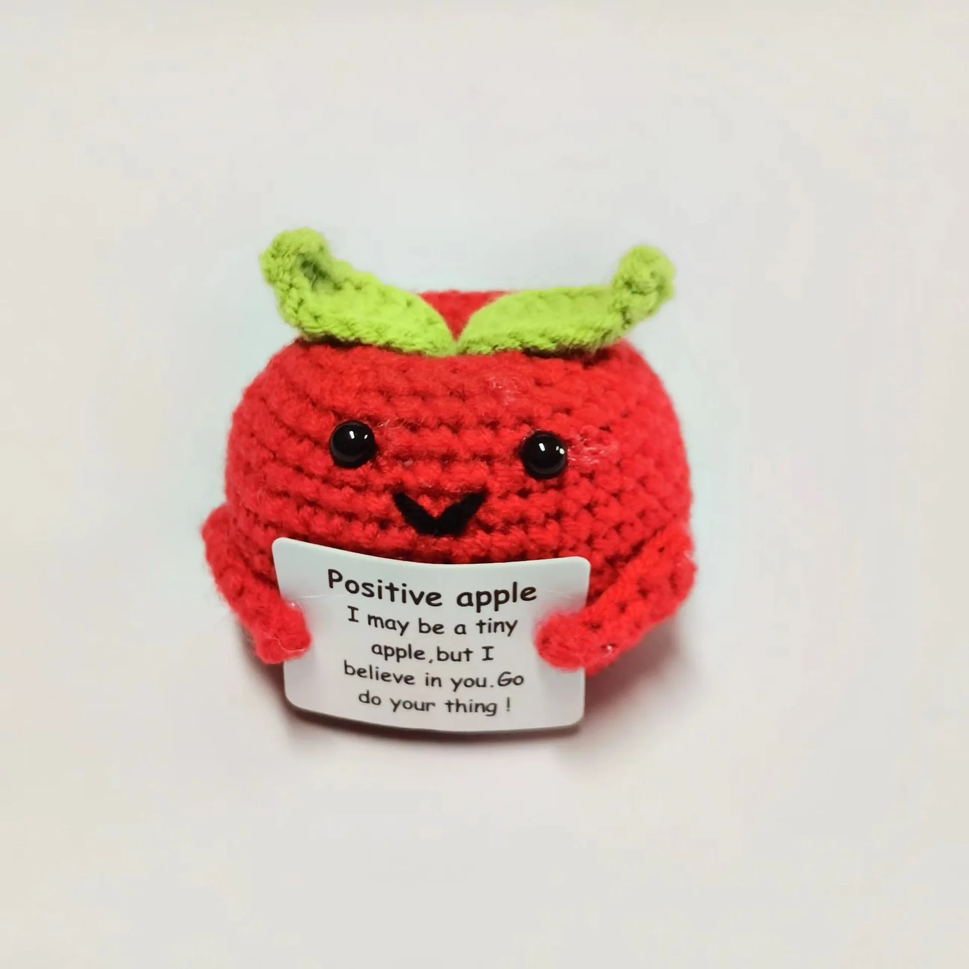 SongshanToys Handmade Positive Emotional Support Pickles Gift Handwoven Ornaments Crochet Big Fan Pickled Cucumber Knitting Doll