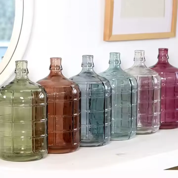 Custom Unbreakable Colored 3 Gallon 5 Gallon Beer Water Fruit Wine Home Brew Glass Carboy Large Size Glass Water Bottles Jar
